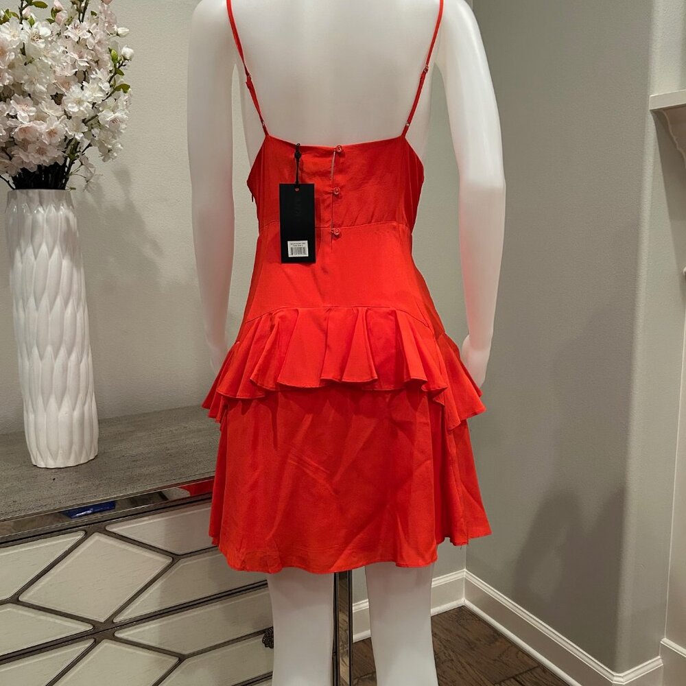 Kendall + Kylie Ruffle Silk Slip Dress - Picture 3 of 6